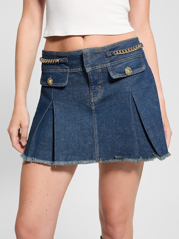 Women s Skirts Pencil Skirts Mini Skirts Denim GUESS