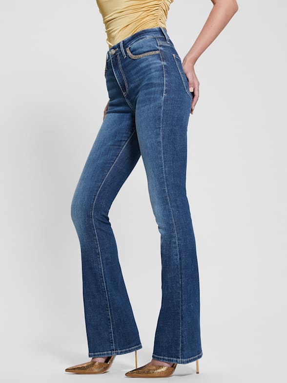 GoGo Jeans (J22-19*) Plus Super-High-Rise Curvy Jeggings Jeans Blue Sz 18