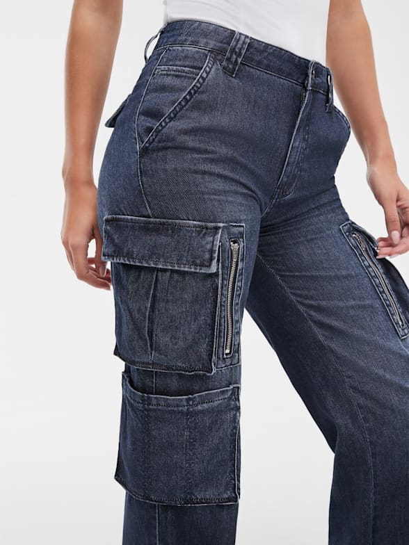 Guess washed jeans top