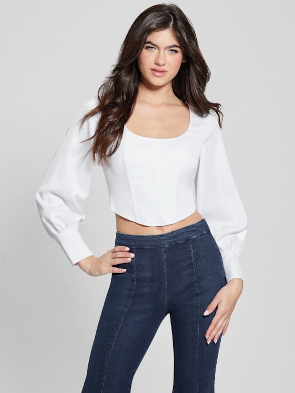 Basic Long Sleeve Crop Top