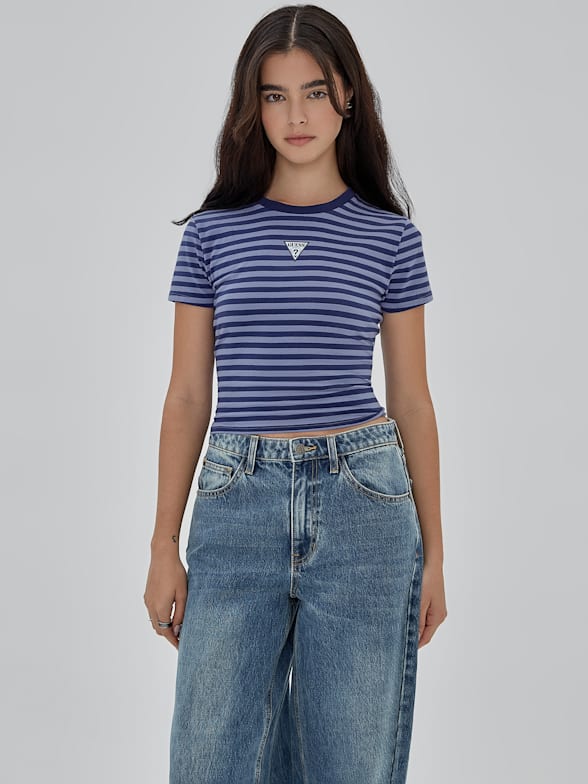 Guess striped top womens top