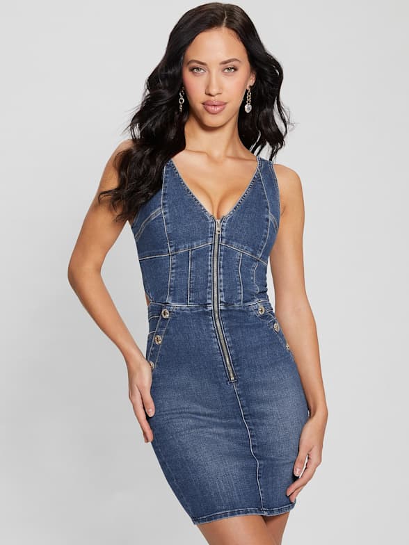 GUESS® Flare denim jumpsuit