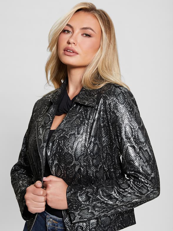 Guess plus size jackets on sale