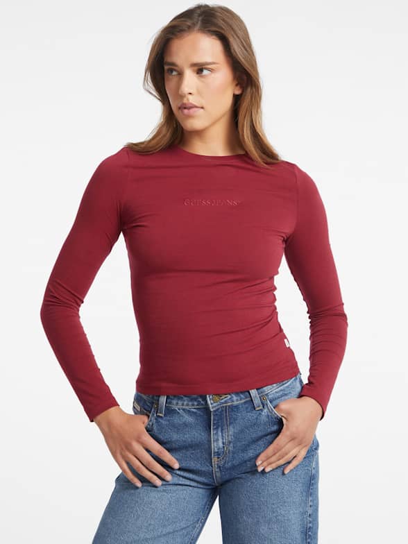 Guess red tops outlet