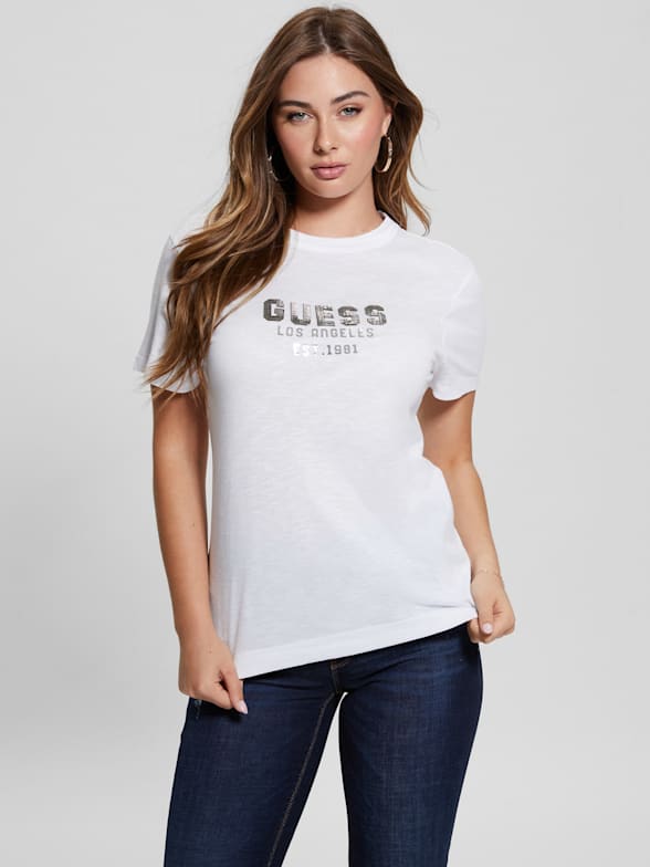 Guess plus size shirts clearance