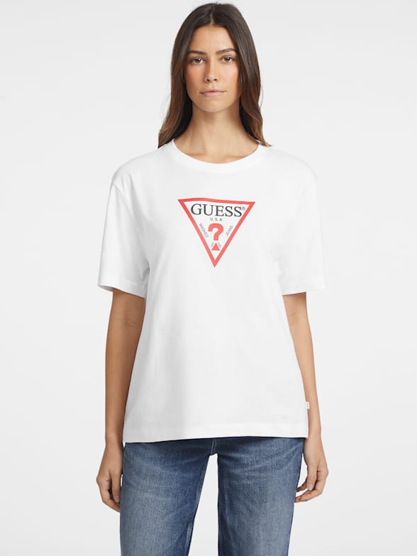 Guess jeans t shirt womens on sale