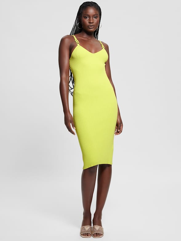 Green dress guess hotsell