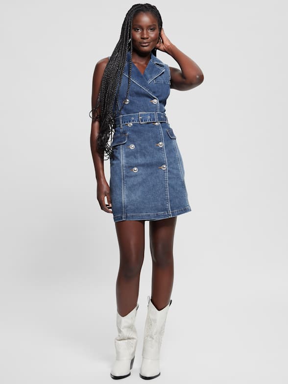 Guess gia denim dress store