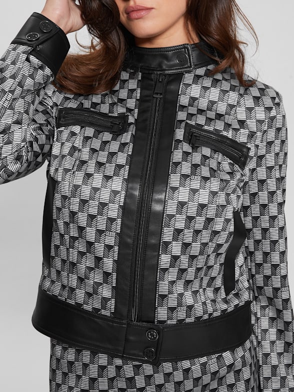 Shop Women s Jackets and Coats Leather Puffer Deals GUESS CA