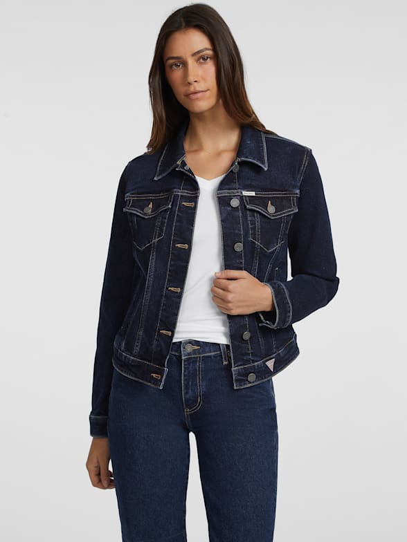 Guess denim jacket womens 2025