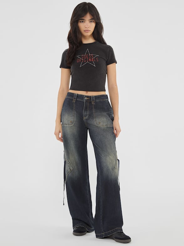 Guess jeans crop top shop