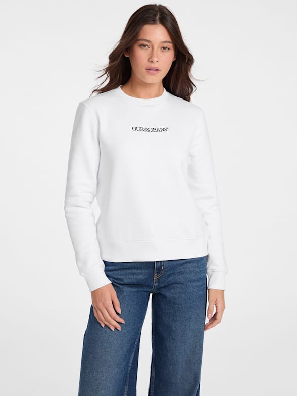 Guess white sweater hot sale