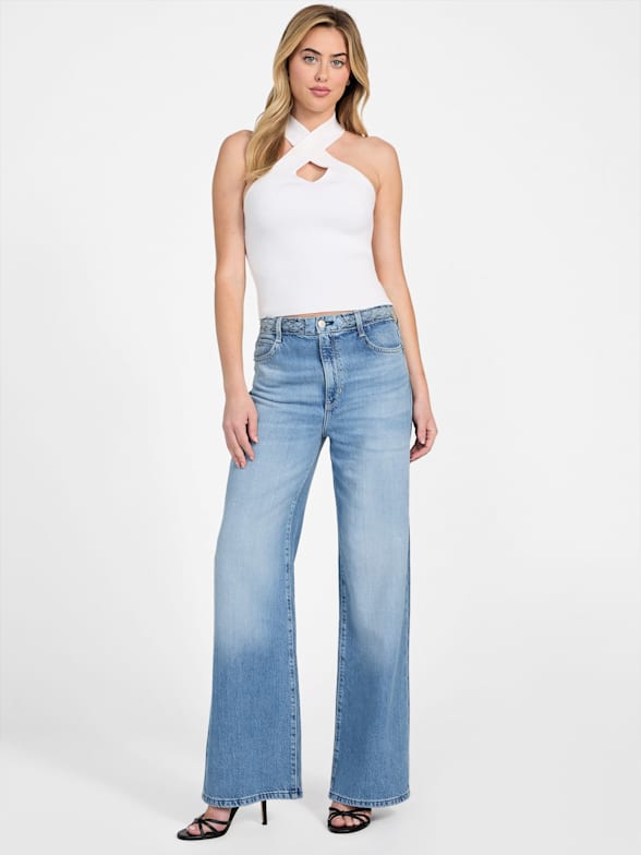 Eco Shirring Zaneta Top | GUESS