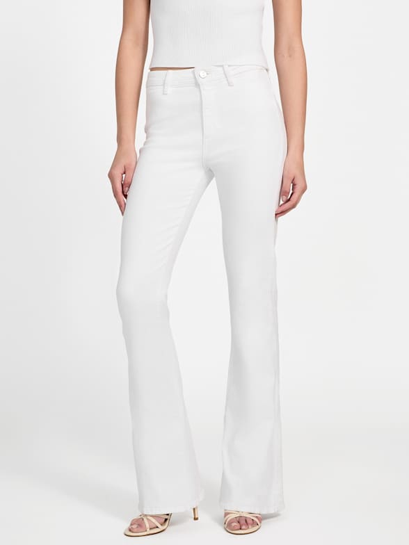 ★★Guess★★ Women's Black Flare Bust Cut YM1D3077 Sexy Flared Jeans | GUESS