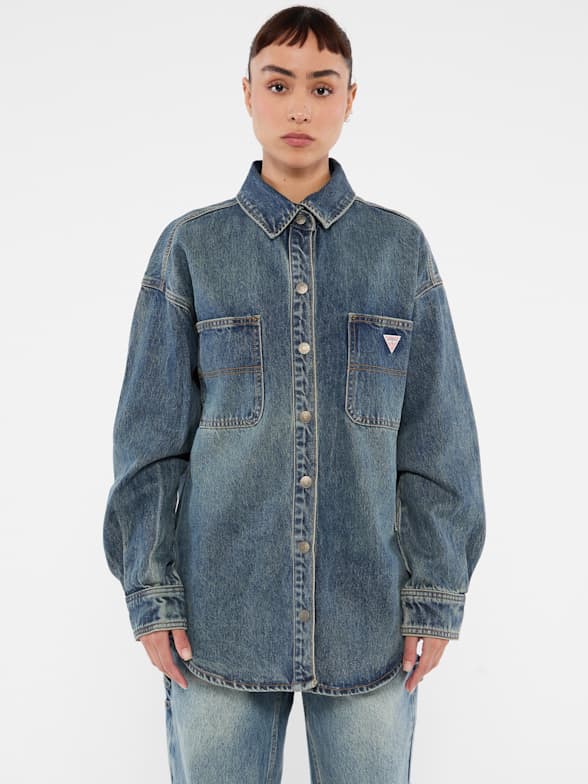 Guess jeans shirt womens deals
