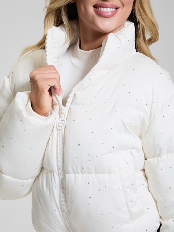 Women's White Puffer Jackets & Coats | GUESS