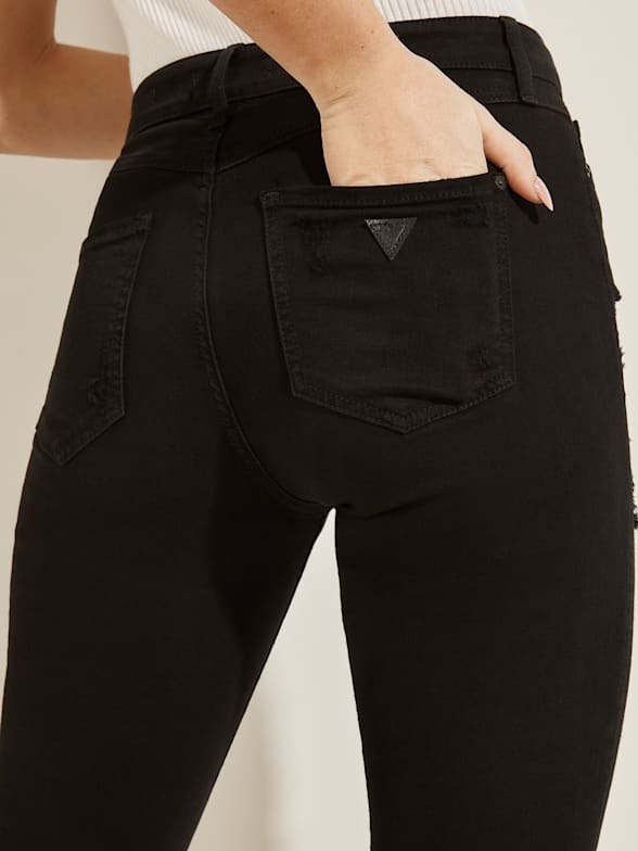 black jeans women's high waisted
