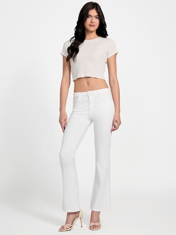 Guess white jeans store