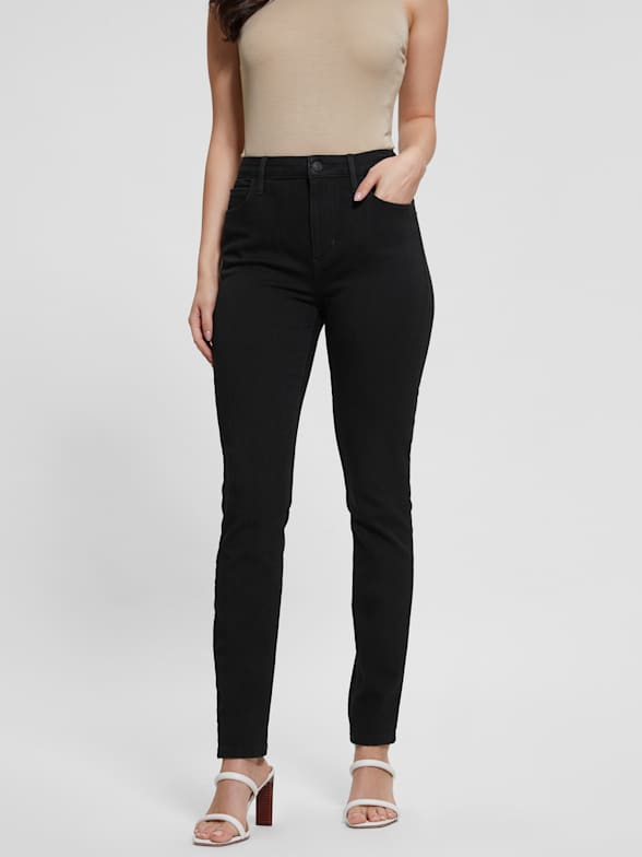 Guess high waisted black jeans new arrivals
