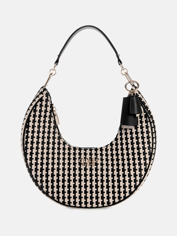 ショルダーバッグ・ポシェット Guess EDA soft quilted hobo shoulder bag HO3A3A11 GUESS Women Large EDA Hobo Bag, Black, One Size : Amazon.ca