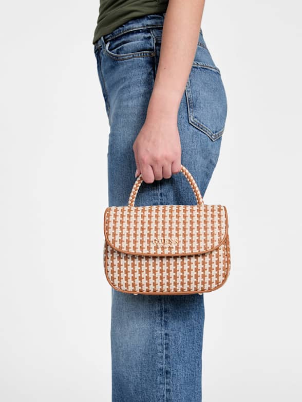 ショルダーバッグ・ポシェット Guess MALVA logo decorated crescent round mini hobo bag HO3A 61t8wc5H+sL._UY900_.jpg