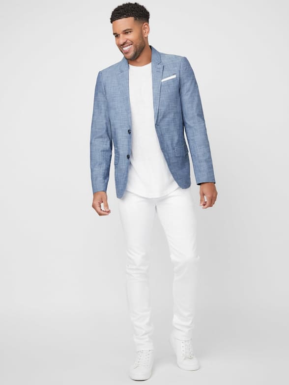 Guess mens blazers best sale