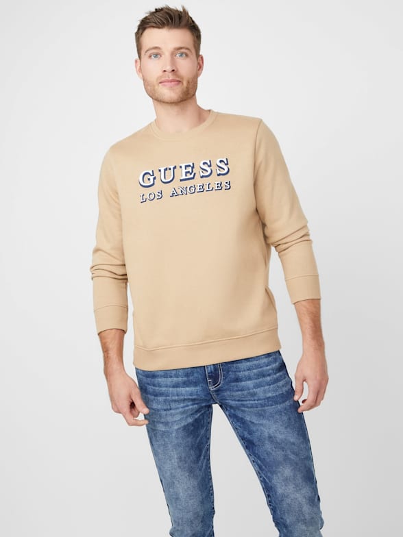 Guess roy flc crew neck sweatshirt Clearance