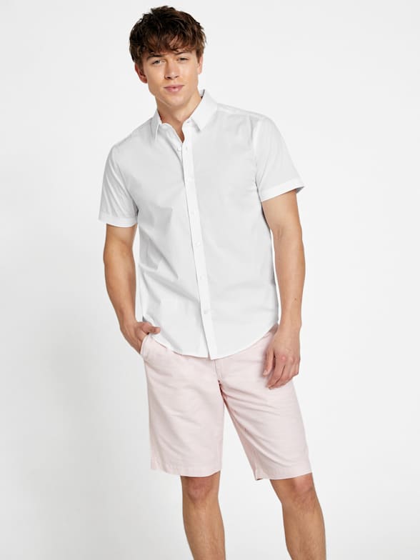 Guess short sleeve button down sales