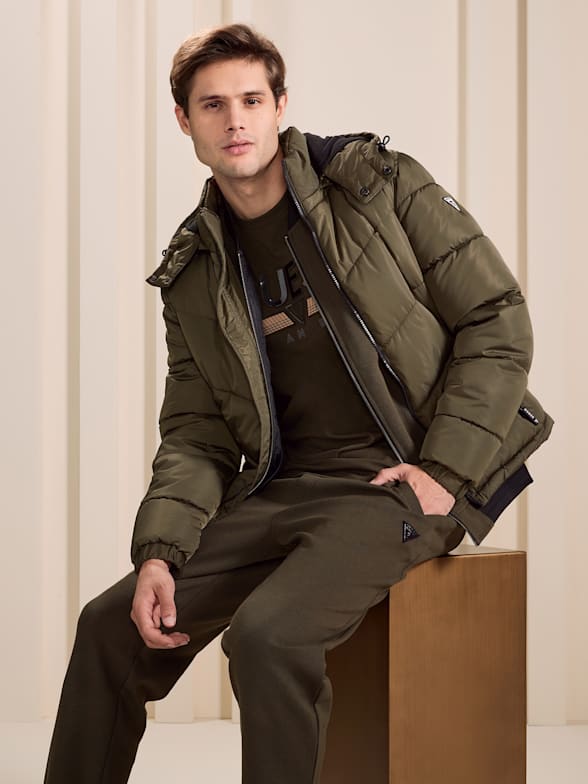 Guess coat mens sales