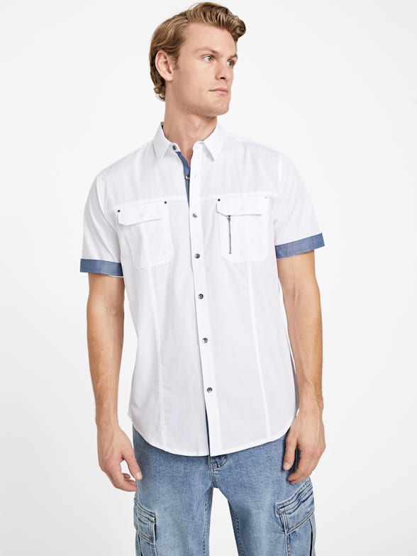 Shop All Men s Clothing Blazers Pants Shirts More GUESS