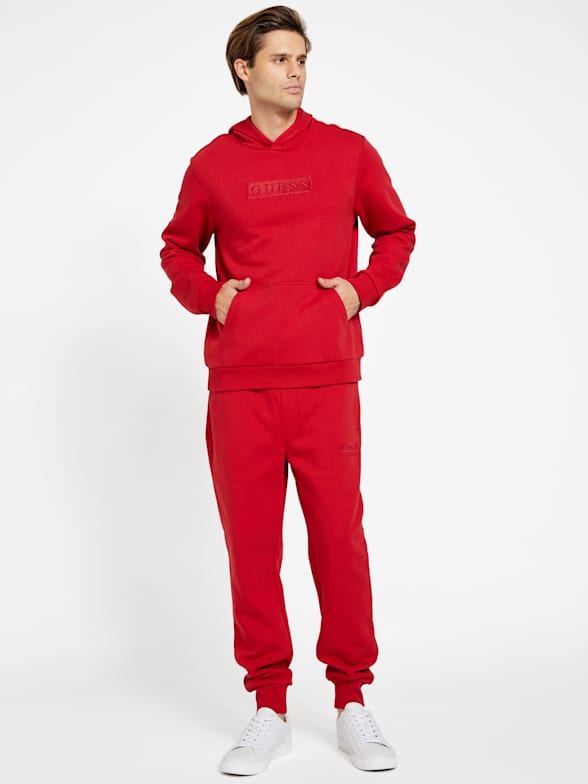Red guess hoodie online