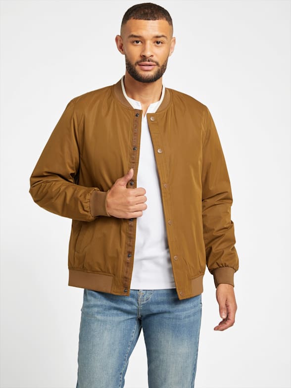 Guess brown jacket hot sale