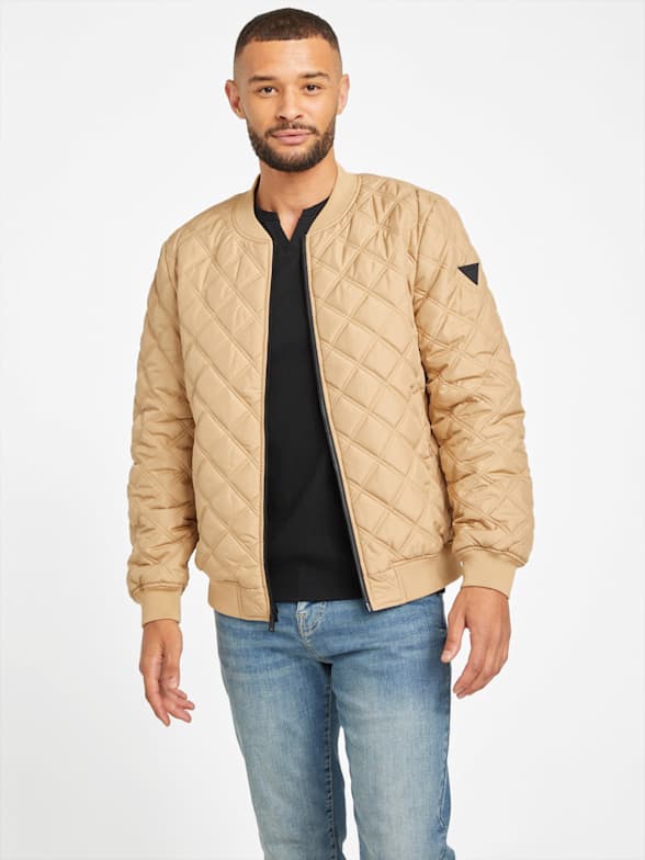 Guess white bomber jacket online