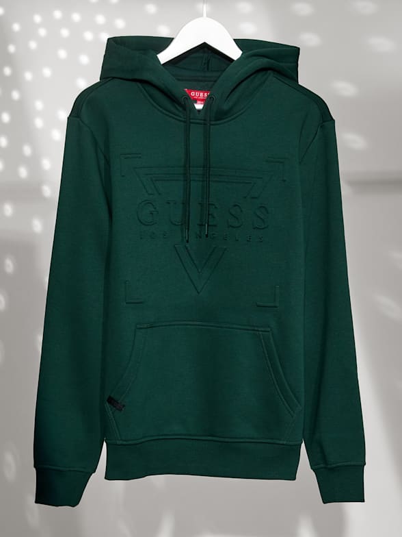 Guess green hoodie hot sale