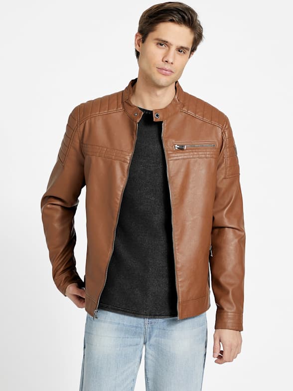 Biker jacket guess top