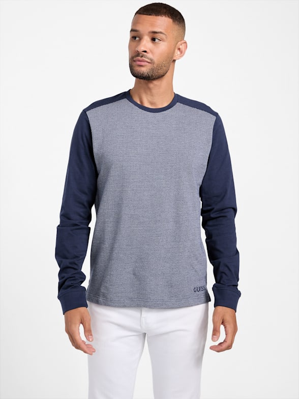 Men's Long-Sleeve Tees | GUESS Factory Men's Long-Sleeve Tees | GUESS Factory