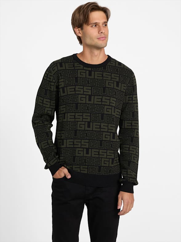 Men s Sweaters Hoodies Crewnecks and Pullovers GUESS Factory