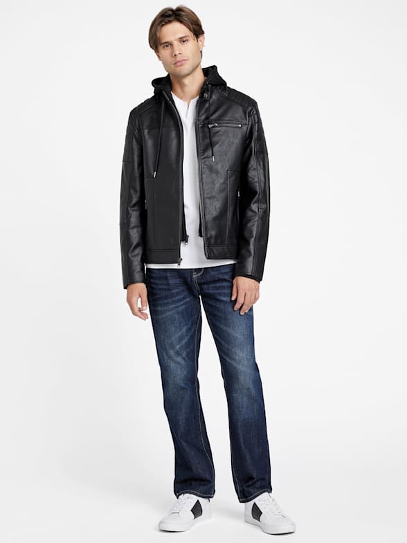 Leather jacket mens black friday shop