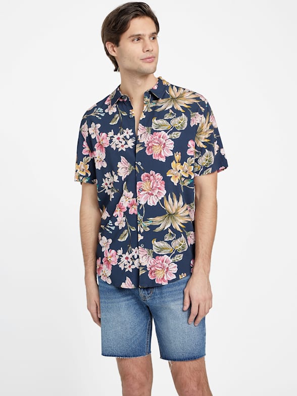 Guess button up shirts shop