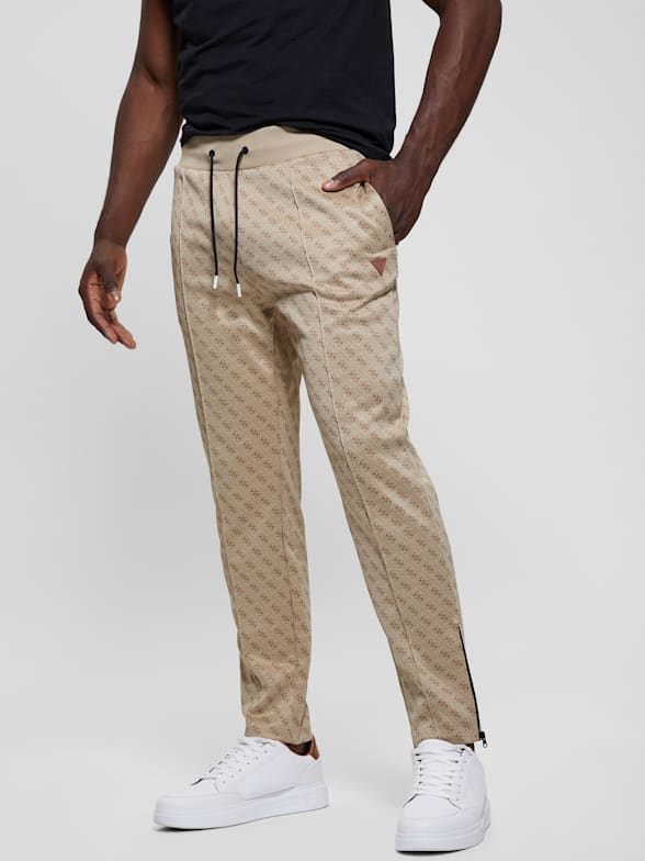 Louis Vuitton Red Monogram Jogging Pants In Technical Cotton