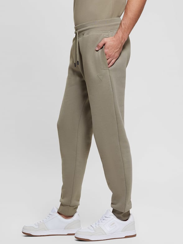 Guess Mens Moto Style Sweatpants Size XS Mens grey gray zipper