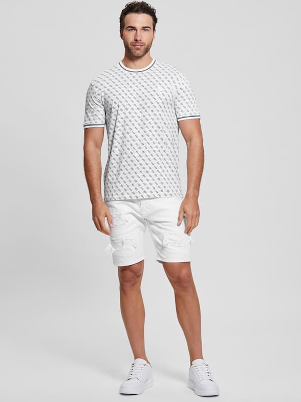 Tee shirt discount guess homme rayure