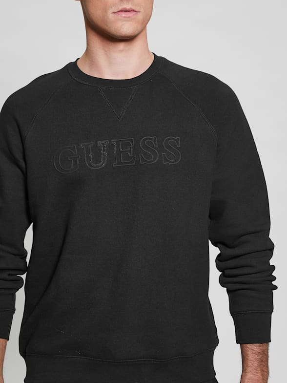 Guess sweatshirt mens clearance