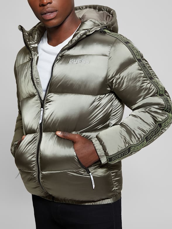 Sleevless Padded Nylon Bomber Jacket - Ready to Wear