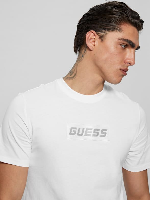 Guess plain white t shirt outlet
