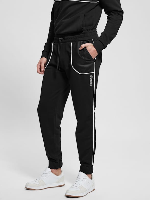 GUESS Men's Logo Tape Jogger Pant - Macy's