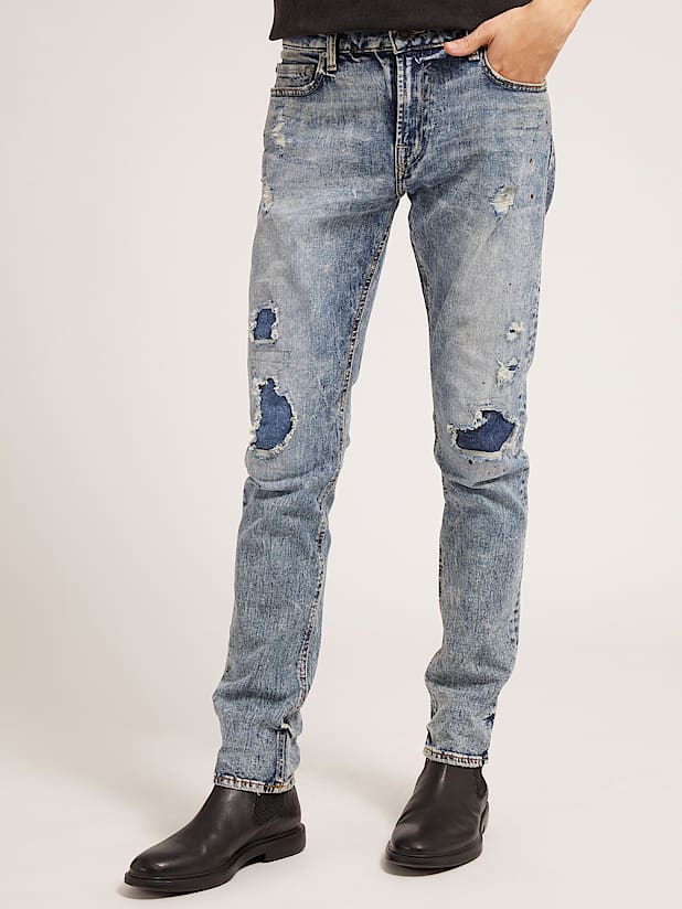 VAQUEROS SKINNY ABRASIONES | GUESS® Outlet