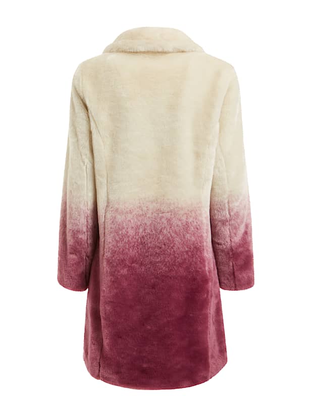abrigo pelo rosa guess