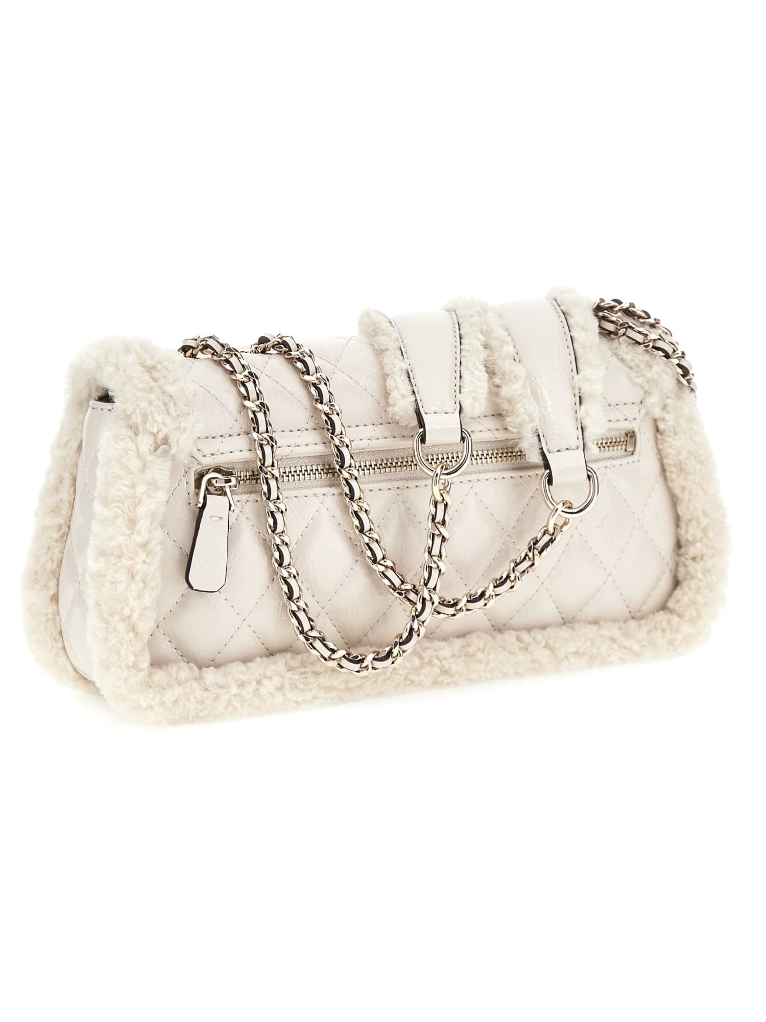 GUESS® Mini Crossbody Cristi Faux Fur pentru femei
