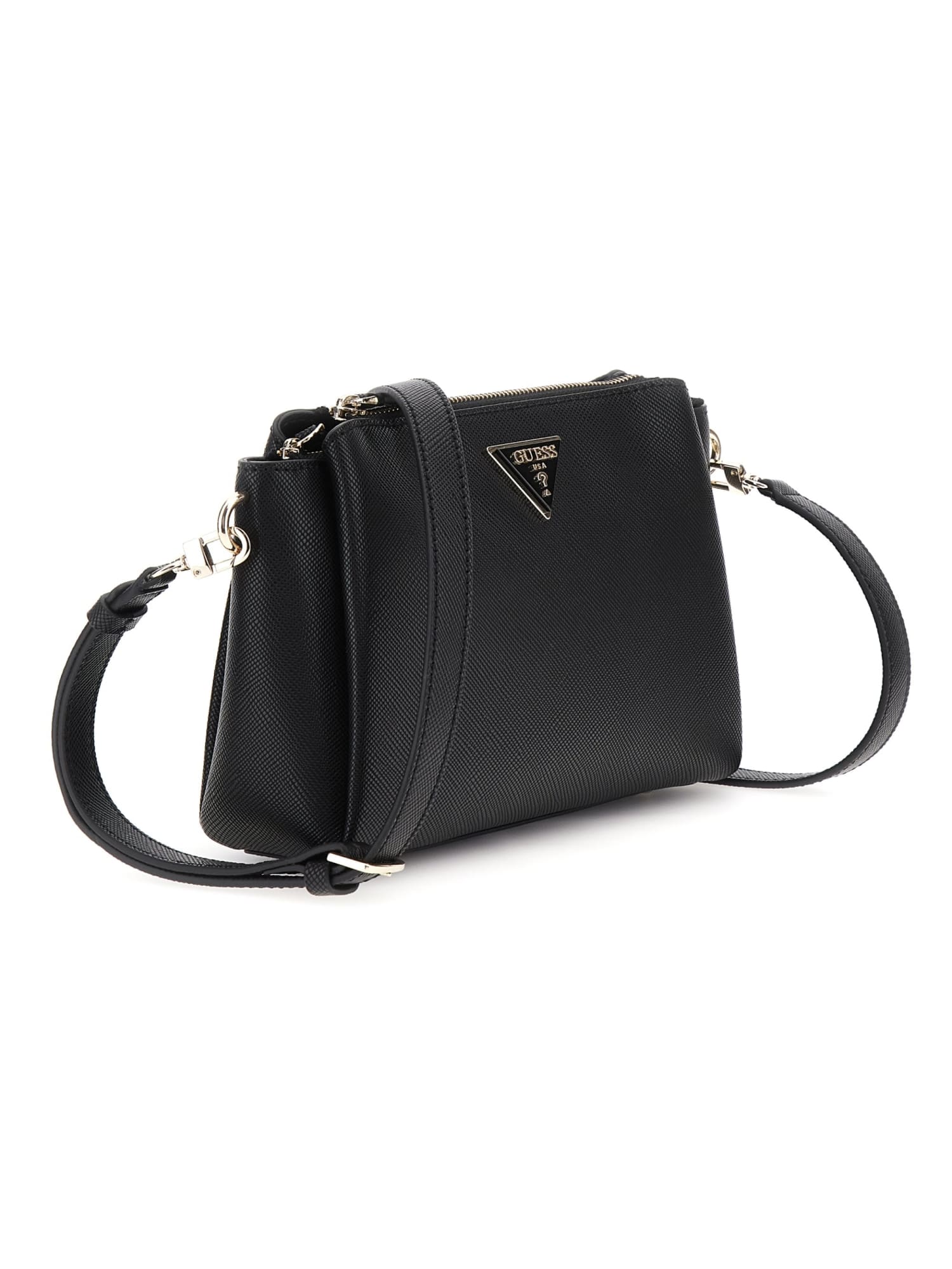 GUESS® Noelle Saffiano omuz çantası Kadın
